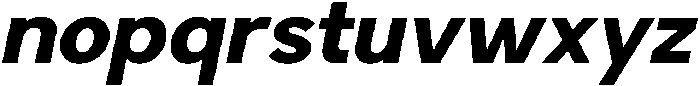 Kasnova Extra Bold Italic otf (700) Font LOWERCASE