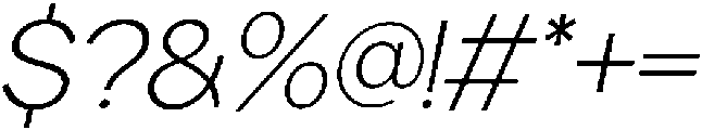 Kasnova Extra Light Italic otf (200) Font OTHER CHARS