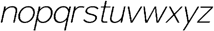 Kasnova Extra Light Italic otf (200) Font LOWERCASE