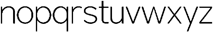 Kasnova Extra Light otf (200) Font LOWERCASE
