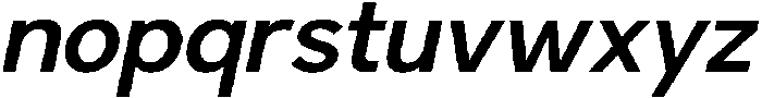 Kasnova Semi Bold Italic otf (600) Font LOWERCASE