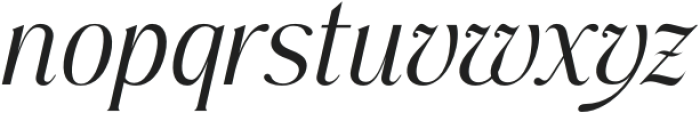 Kastleria Italic otf (400) Font LOWERCASE