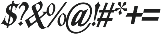 Kastroz Italic otf (400) Font OTHER CHARS