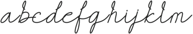 Kasual Signature Regular otf (400) Font LOWERCASE