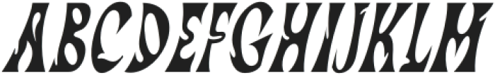 Kataleya Condensed Italic otf (400) Font UPPERCASE
