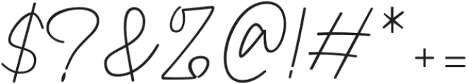 Katheriny Signature Regular otf (400) Font OTHER CHARS