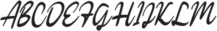 Kathica Script Regular otf (400) Font UPPERCASE