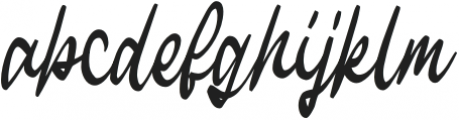 Kathica Script Regular otf (400) Font LOWERCASE