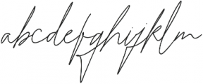 Katrina Signature Regular otf (400) Font LOWERCASE