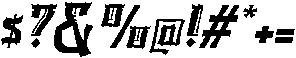 Katsuha Italic otf (400) Font OTHER CHARS