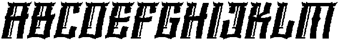 Katsuha Italic otf (400) Font UPPERCASE