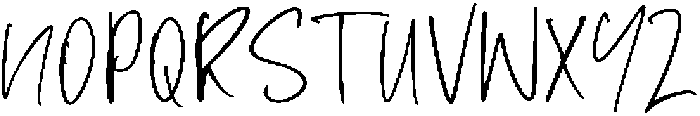 Kavero Hand Regular otf (400) Font UPPERCASE