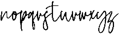 Kavero Hand Regular otf (400) Font LOWERCASE