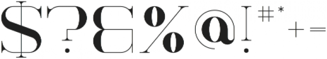 Kavo Serif Hairline otf (100) Font OTHER CHARS