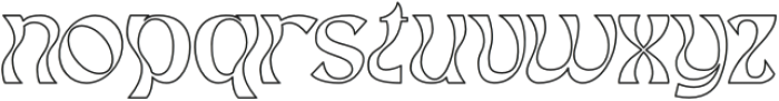 Kaway Outline otf (400) Font LOWERCASE