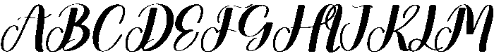 Kayla Regular otf (400) Font UPPERCASE