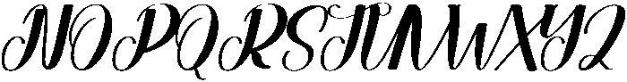 Kayla Regular otf (400) Font UPPERCASE