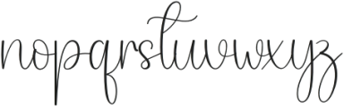 Kayla Signature Regular otf (400) Font LOWERCASE