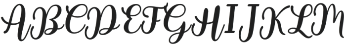 Kaysha-Italic otf (400) Font UPPERCASE