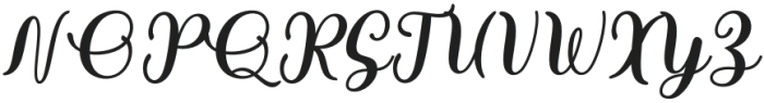 Kaysha-Italic otf (400) Font UPPERCASE