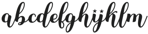 Kaysha-Italic otf (400) Font LOWERCASE