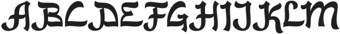 Kazimah-Regular otf (400) Font UPPERCASE