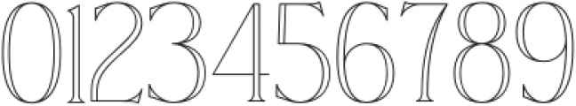 kavaloora line otf (400) Font OTHER CHARS