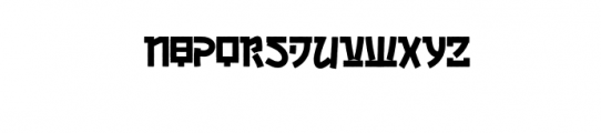 Kabuto.otf Font UPPERCASE