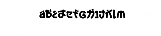 Kabuto.otf Font LOWERCASE