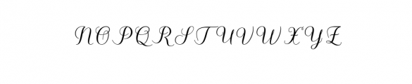 Kalisha Script OTF Font UPPERCASE