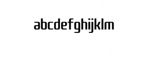 KardustTSCondensed.otf Font LOWERCASE