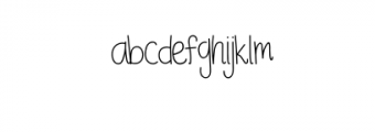 KateRaymond-Monoline.otf Font LOWERCASE