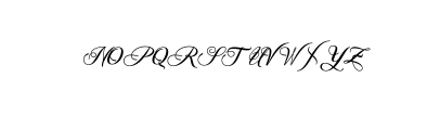 Kattelyna Script.otf Font UPPERCASE