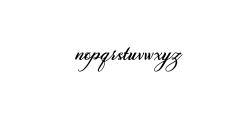 Kattelyna Script.otf Font LOWERCASE