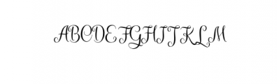 kaiyila script.otf Font UPPERCASE