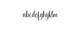 kaiyila script.otf Font LOWERCASE