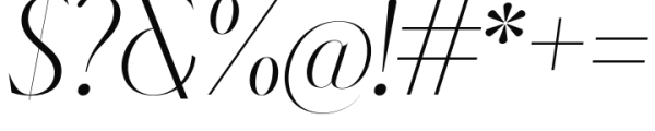 Karlotte Italic Font OTHER CHARS