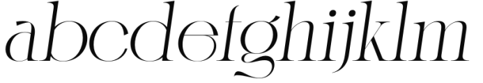 Karlotte Italic Font LOWERCASE