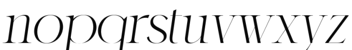 Karlotte Italic Font LOWERCASE