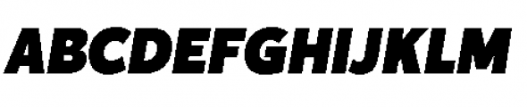 Karu Black Italic Font UPPERCASE