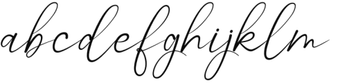 Katoria Script Font LOWERCASE