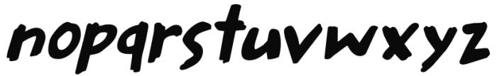 Katsudon Italic Font LOWERCASE