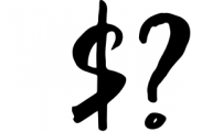 Kanji Brush Font OTHER CHARS