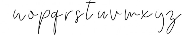 Kate Johnson - A Signature Script Font (with alternative) 1 Font LOWERCASE
