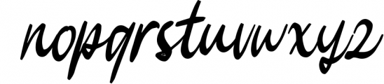 Kathica Script Font LOWERCASE