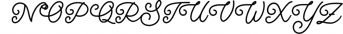 Katteris - Monoline Calligraphy Font Font UPPERCASE