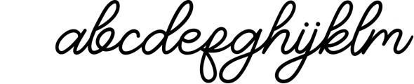 Katteris - Monoline Calligraphy Font Font LOWERCASE