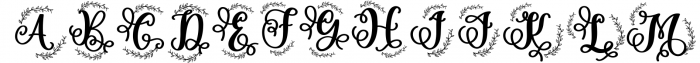 kalia monogram 1 Font UPPERCASE