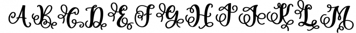 kalia monogram 1 Font LOWERCASE