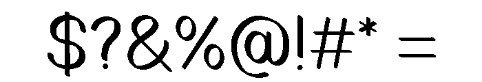 Kabilla Regular Font OTHER CHARS